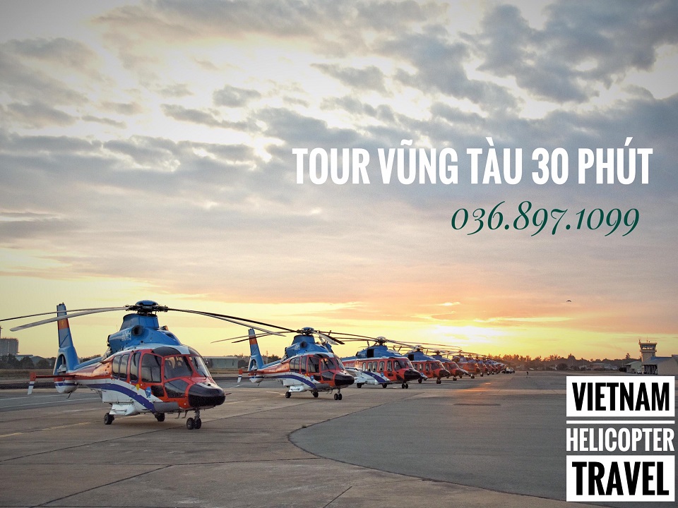 Tour trực thăng Vũng Tàu ngắm cảnh 30 phút